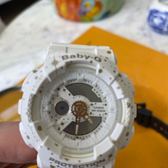 Casio White Smartwatch with Rugged Design